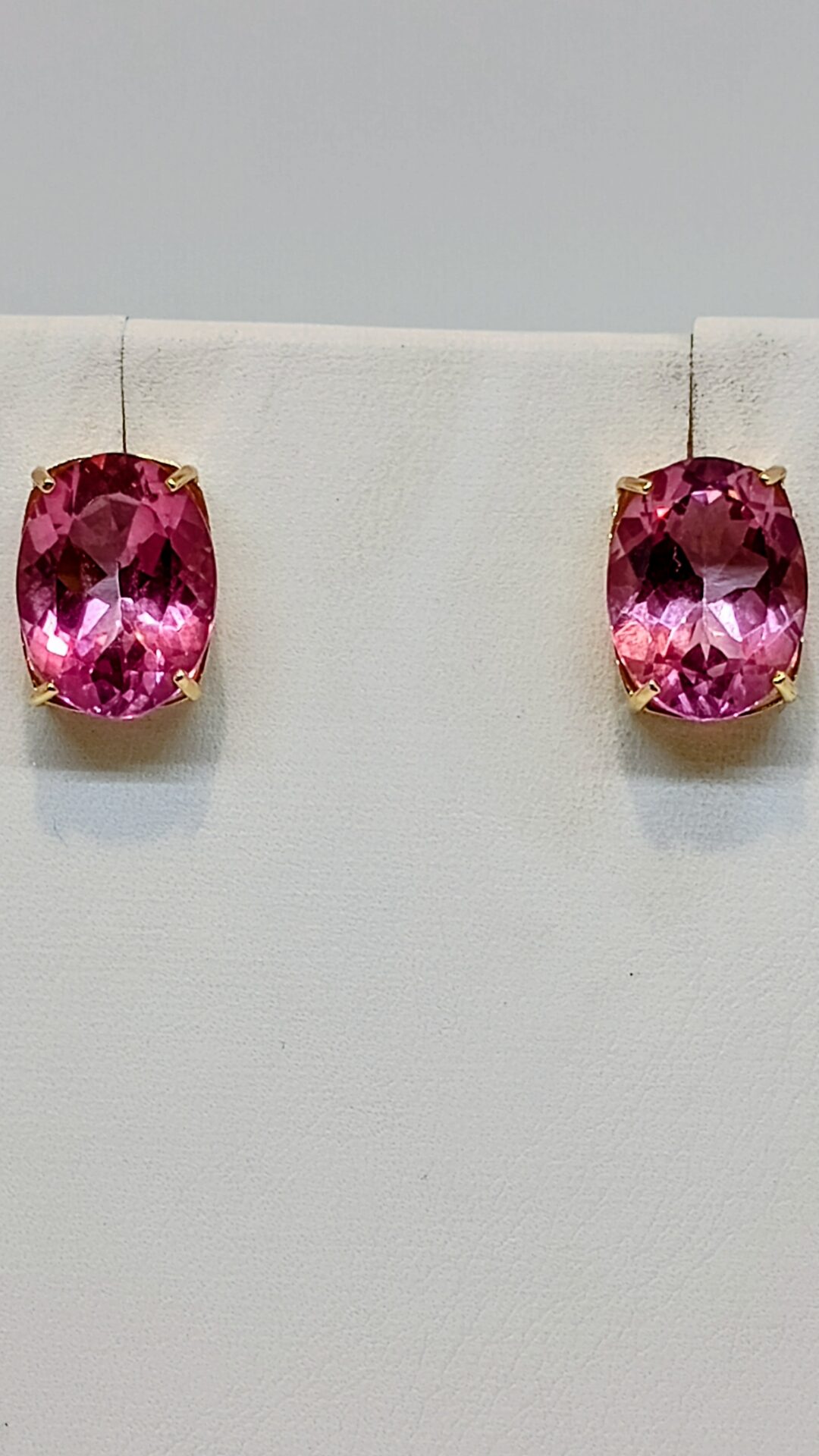 Pink Cushion Earrings