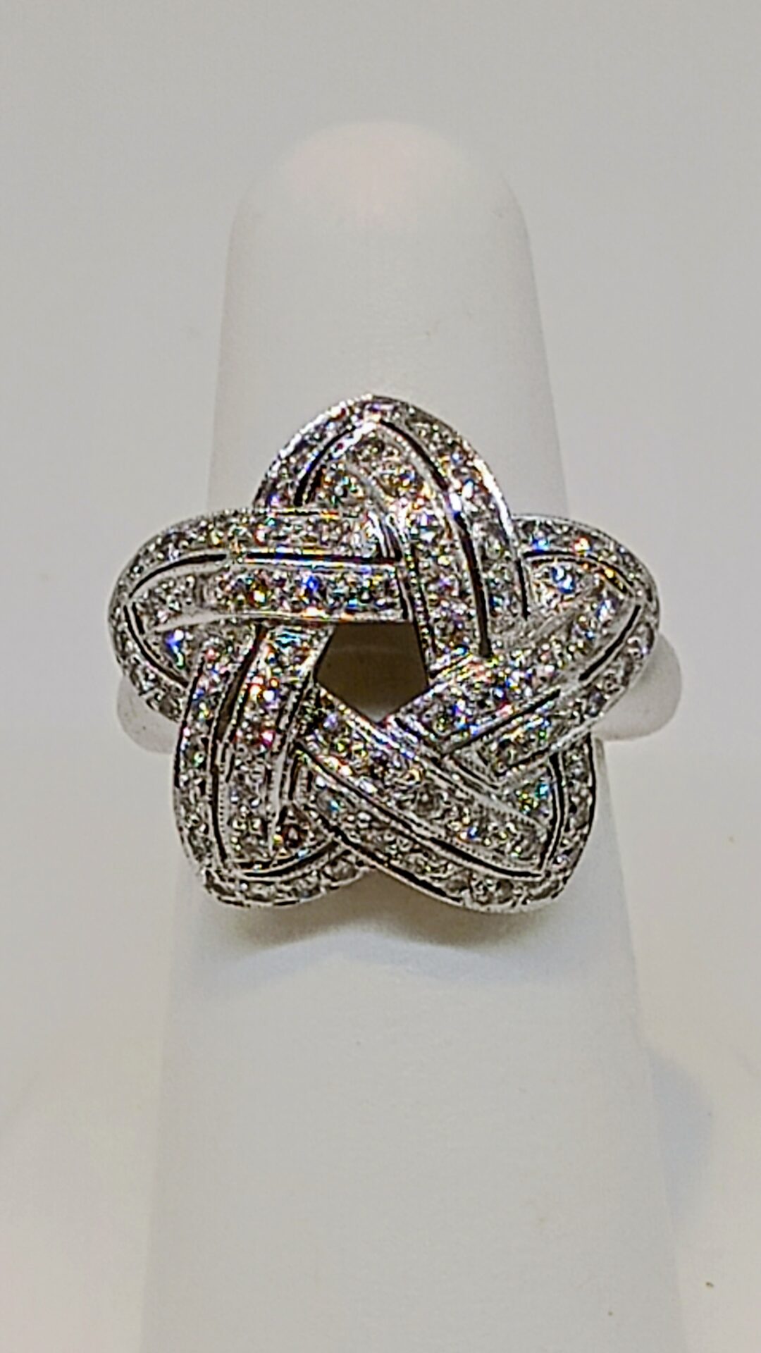 Diamond Star Ring, 18k Gold