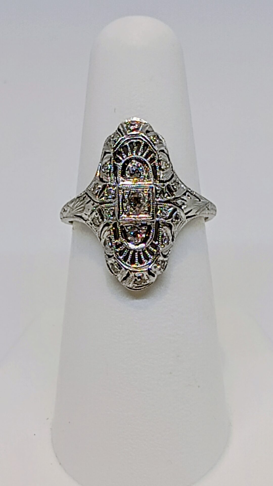 Diamond Dinner Ring, 18k Gold