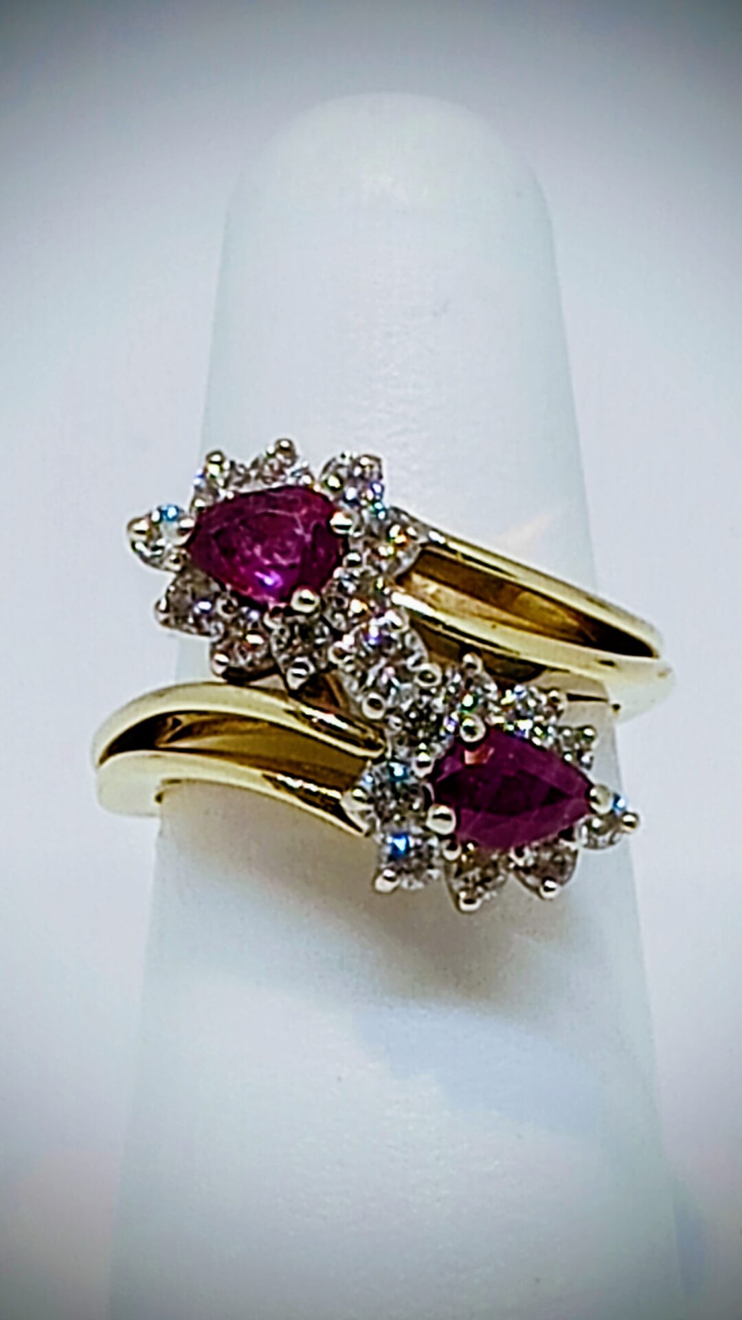 Ruby Bypass Ring, 18k Gold